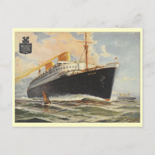 "Bremen" 1929 Postcard