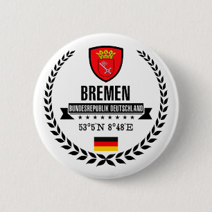 Bremen 6 Cm Round Badge