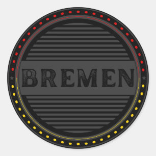 Bremen City Pride Emblem – German Identity Classic Round Sticker