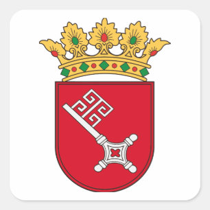 Bremen Coat Square Sticker