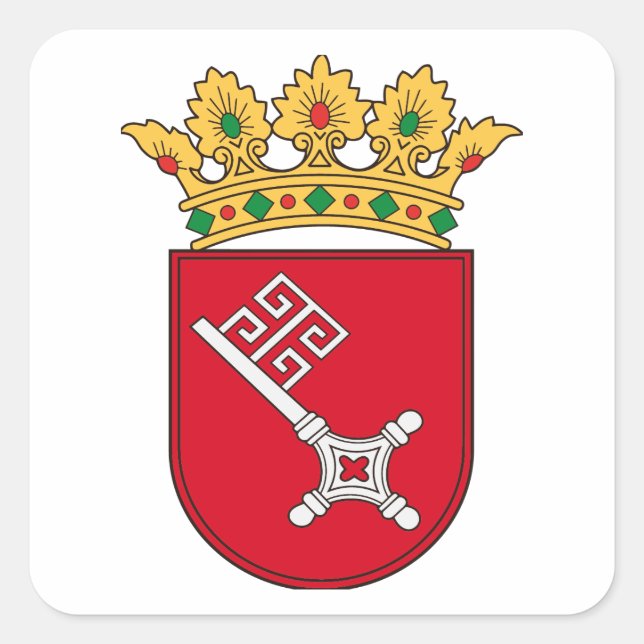 Bremen Coat Square Sticker (Front)