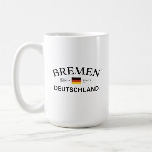 Bremen Deutschland Coordinates German Coffee Mug