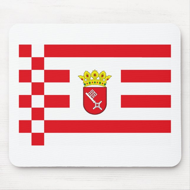 Bremen Flag Mousepad (Front)