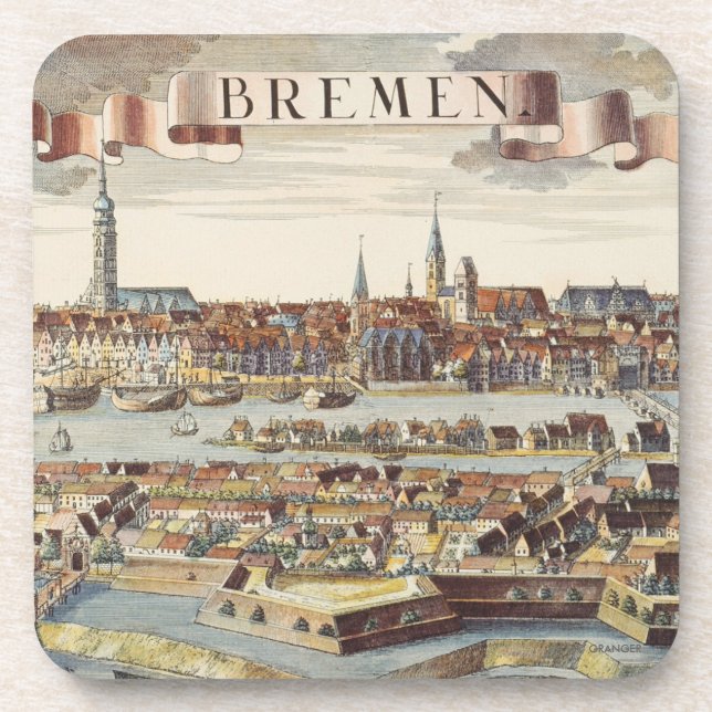 Bremen, Germany, 1719 Coaster (Front)