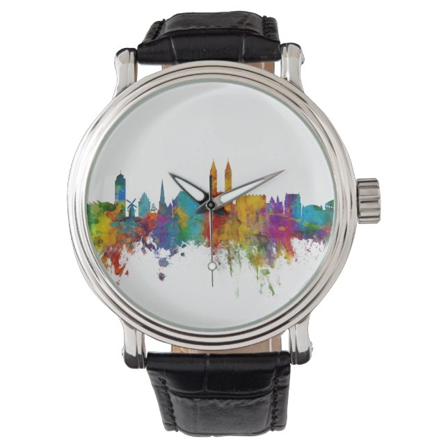 Bremen Germany Skyline Watch (Front)