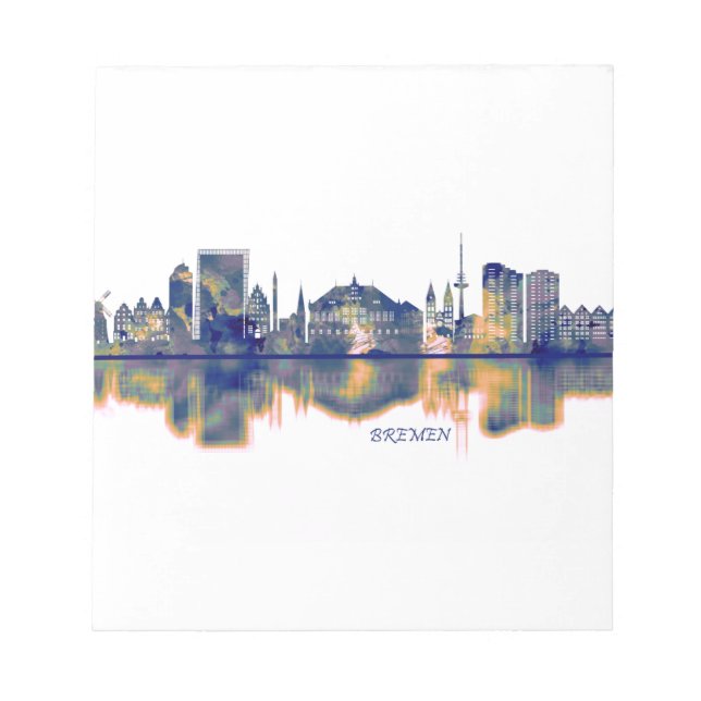 Bremen Skyline Notepad (Front)
