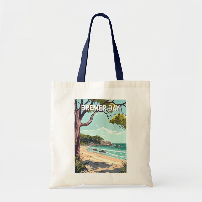 Bremer Bay Australia Travel Art Vintage Tote Bag (Front)