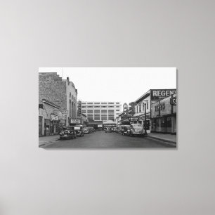 Bremerton, WA Street Scene Town View Photograph Canvas Print