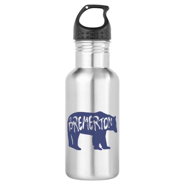 Bremerton Washington Bear 532 Ml Water Bottle (Front)