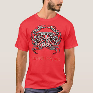 Bremerton Washington Dungeness Crab Native America T-Shirt