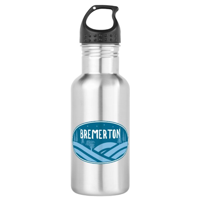 Bremerton Washington Outdoors 532 Ml Water Bottle (Front)