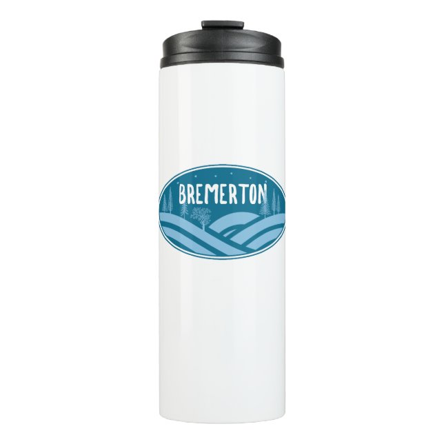 Bremerton Washington Outdoors Thermal Tumbler (Front)