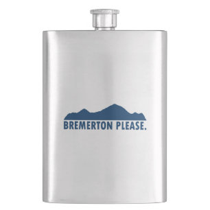 Bremerton Washington Please Hip Flask