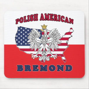 Bremond Texas Polish American Mouse Mat