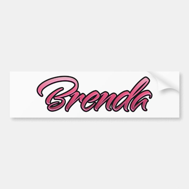 Brenda faded pink sticker (Front)