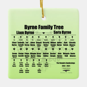 Brenda K Davies Vampire Awakenings Family Tree Ceramic Ornament