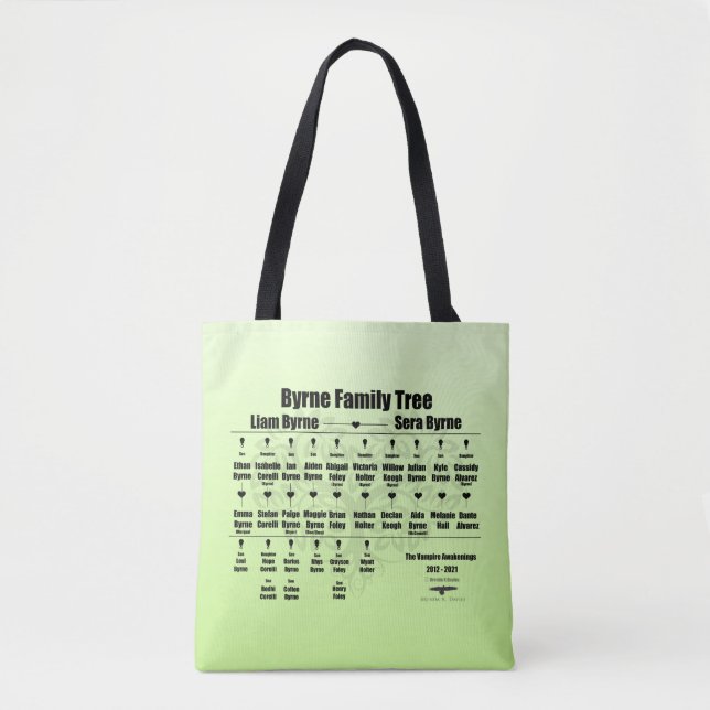Brenda K Davies Vampire Awakenings Family Tree Tote Bag (Front)