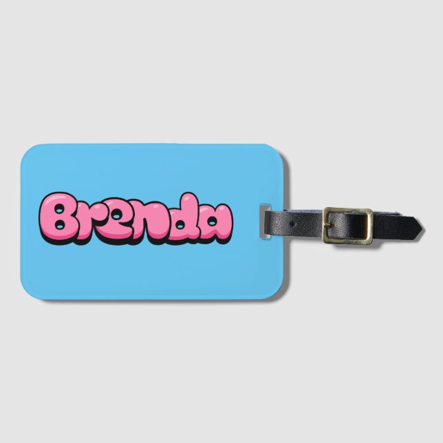 Brenda Luggage Tag (Front Horizontal)