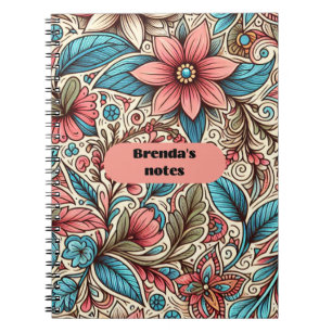 Brenda's Notes Floral Notebook