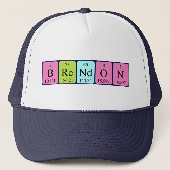 Brendon periodic table name hat (Front)