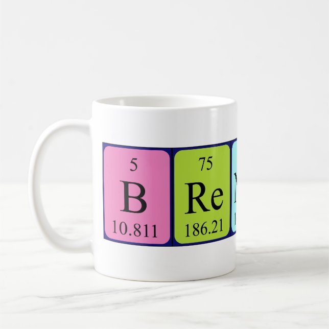 Brendon periodic table name mug (Left)
