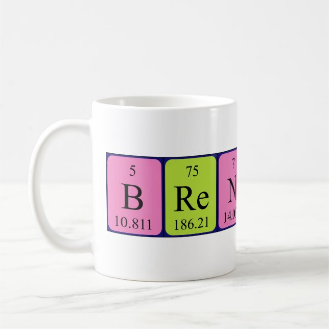 Brendon periodic table name mug (Left)