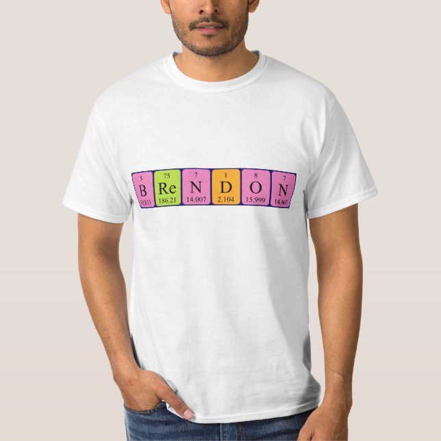Brendon periodic table name shirt (Front)