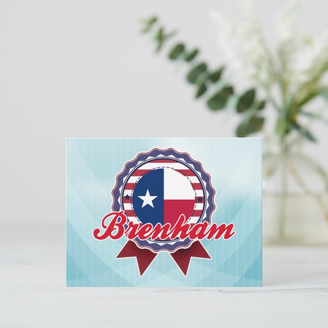 Brenham, TX Postcard (Standing Front)