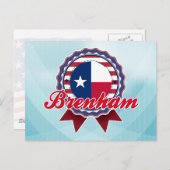 Brenham, TX Postcard (Front/Back)
