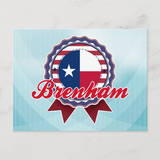 Brenham, TX Postcard (Front)