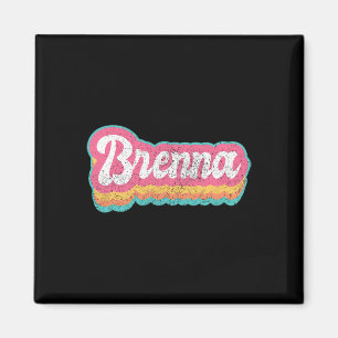 Brenna First Name Girl Vintage 70s 80s Personalise Magnet