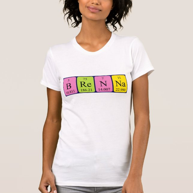 Brenna periodic table name shirt (Front)