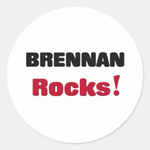 Brennan Rocks Classic Round Sticker