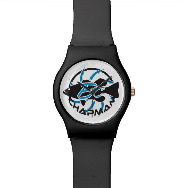 Brent Chapman Fishing Logo Watch (Close Up)