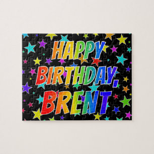 "BRENT" First Name, Fun "HAPPY BIRTHDAY" Jigsaw Puzzle