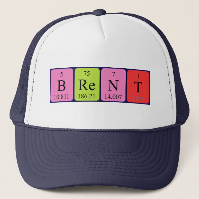 Brent periodic table name hat (Front)