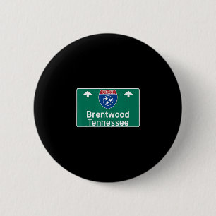 Brentwood Tennessee Interstate Highway Vacation So 6 Cm Round Badge