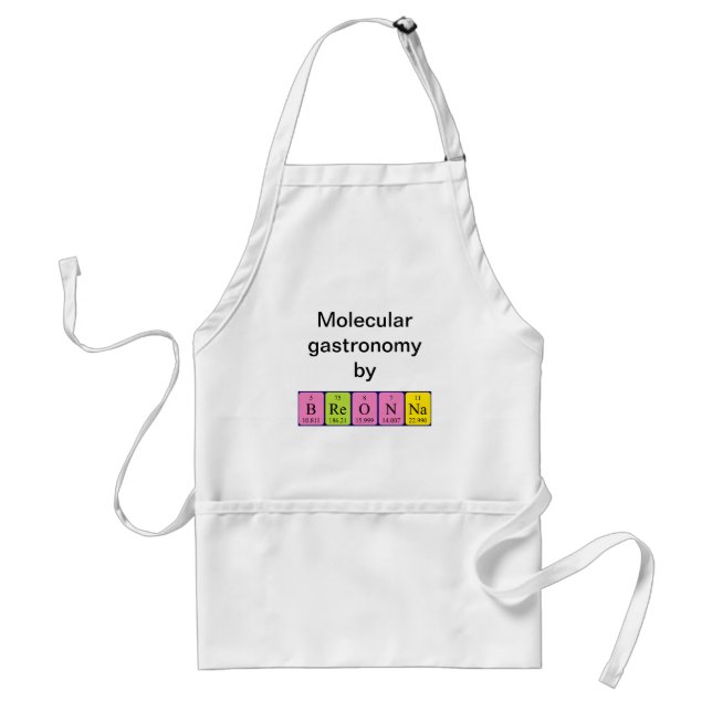 Breonna periodic table name apron (Front)