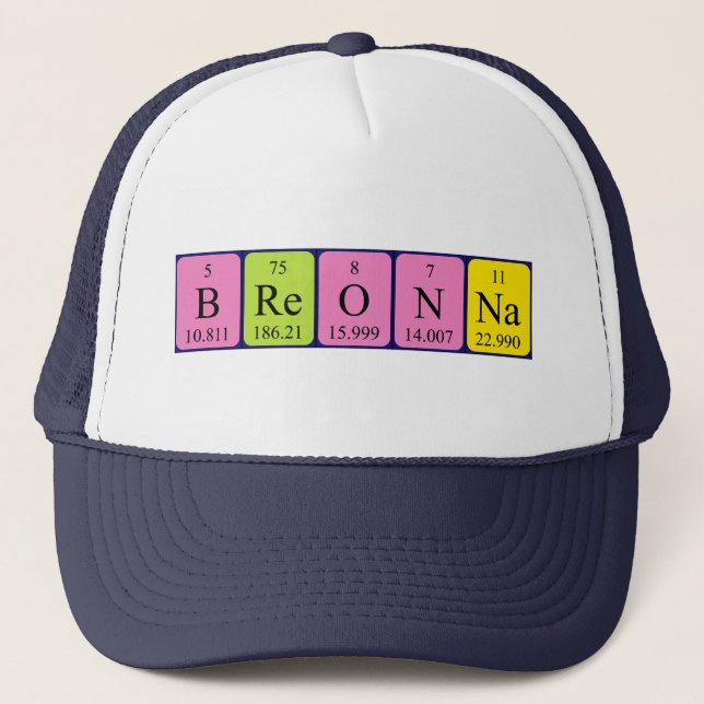 Breonna periodic table name hat (Front)