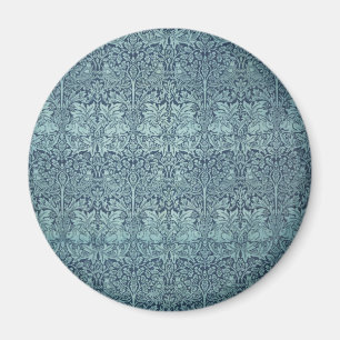 Brer Rabbit by William Morris Blue Textile Pattern Magnet