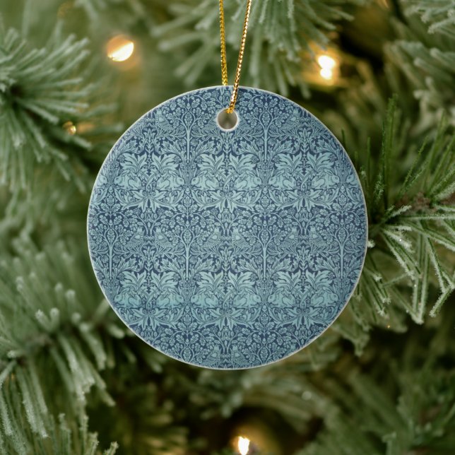 Brer Rabbit by William Morris, Textile Pattern Ceramic Tree Decoration (Tree)