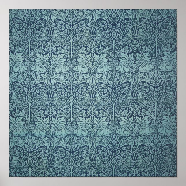 Brer Rabbit by William Morris, Textile Pattern Poster (Front)