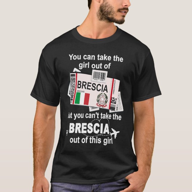 Brescia Boarding Pass  Brescia Girl  Brescia T-Shirt (Front)