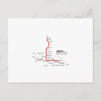 Brescia subway postcard