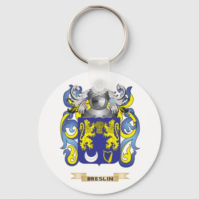 Breslin Coat of Arms (Family Crest) Key Ring (Front)