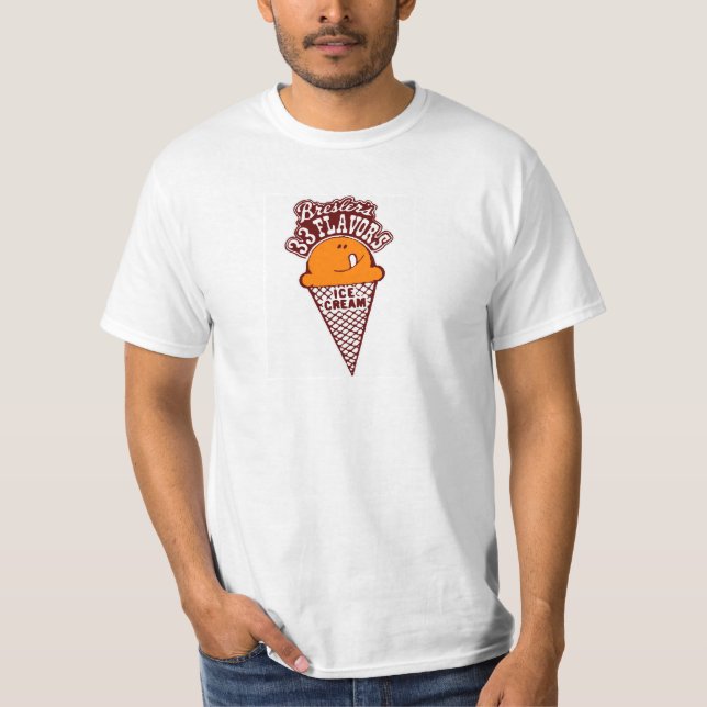 Bressler's 33 Flavours Ice Cream Cone Logo T-Shirt (Front)