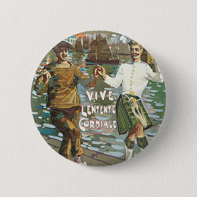 Brest á Londres 18 heurs 6 Cm Round Badge (Front)