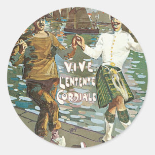 Brest á Londres 18 heurs Classic Round Sticker