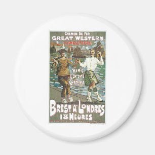 Brest á Londres 18 heurs Magnet