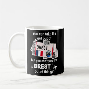 Brest Boarding Pass  Brest Girl  Brest  Coffee Mug